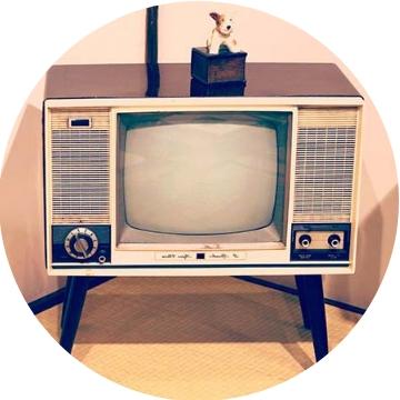 old tv console